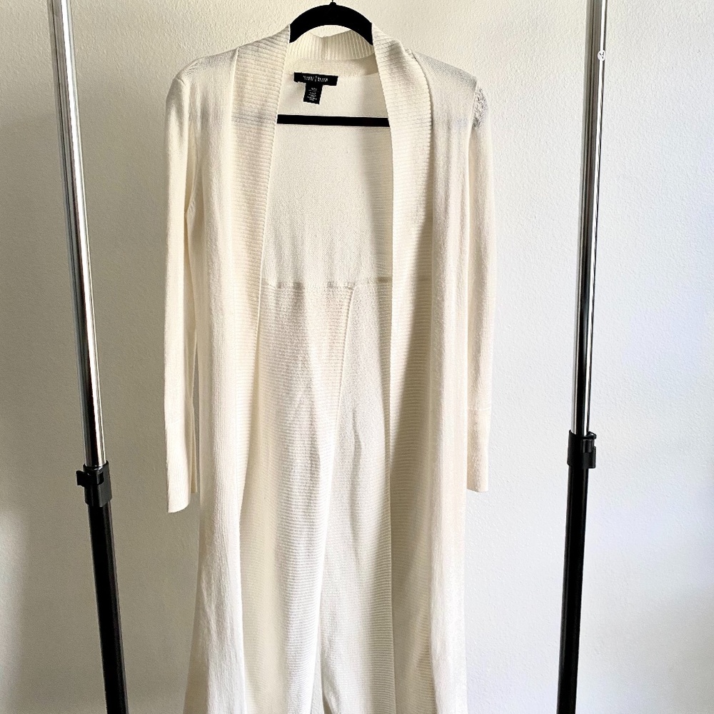 Long Cardigan in Cream